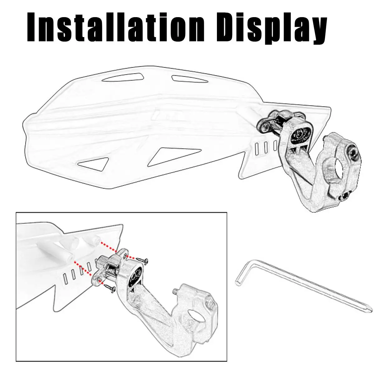 1 пара 7/" мотоциклетная защита от падения для Honda/Kawasaki/Suzuki/Yamaha SX EXC XCW SMR Dirt Bike квадроциклы руль