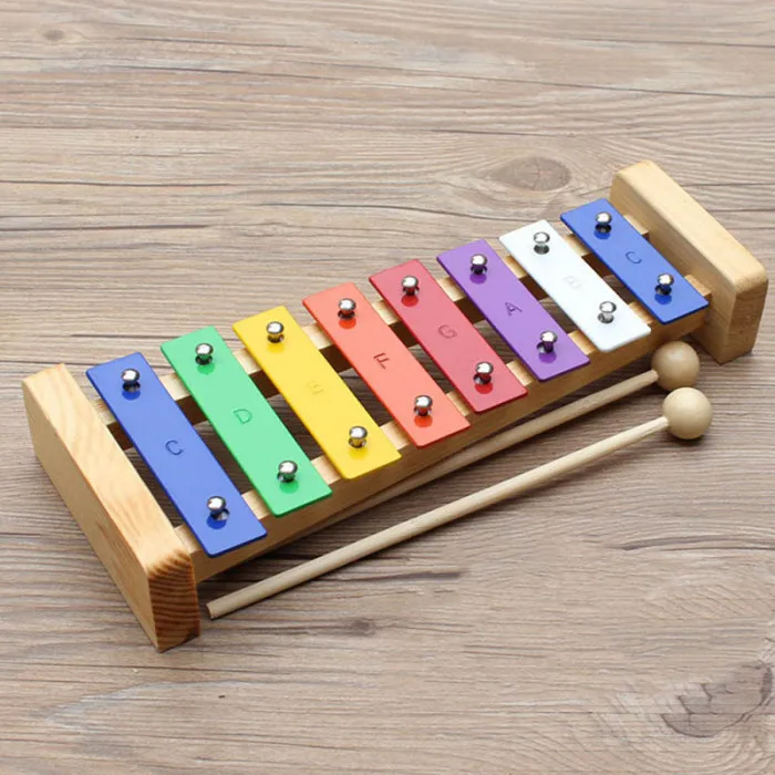 Детские стук пианино клавишные 8 тон Красочные детская музыкальная обучающая игрушка ENA88