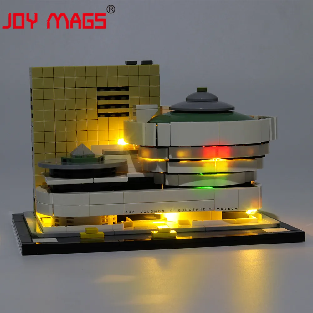 

JOY MAGS Only Led Light Kit For Architecture Solomon R. Guggenheim Museum Lighting Set Compatible With 21035 610679 NOT Model