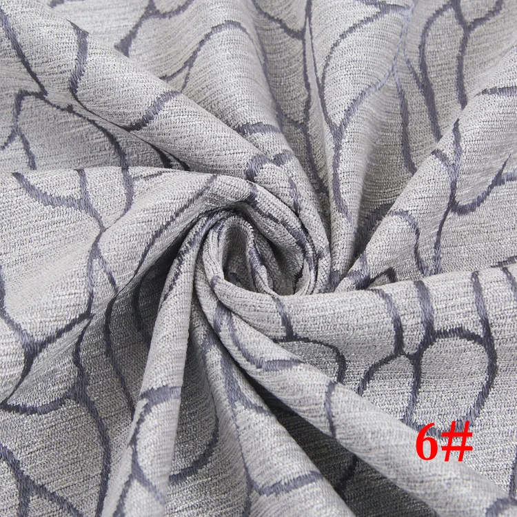 curtain 1pc Одноцветные шенилловые жаккардовые двухсторонние занавески s ткань для гостиной спальни Затемненные окна толстые занавески на кухне - Цвет: curtain 1pc