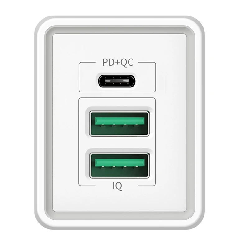 EU/US PD + QC3.0 адаптер USB Type C 30 Вт Быстрое зарядное устройство мобильный телефон