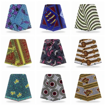 

Veritable guaranteed real Printed wax cloth high quality pagne wax 6yards african ankara sewing fabric