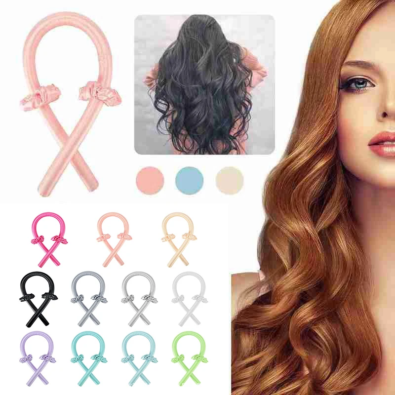 Heatless Hair Curlers Rod Headband Lazy Curler Silk Heatless Hair