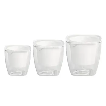 

1PC Flower Plastic Pot Self Watering Plant Flower Pot Automatic Water Absorption Resin Plastic