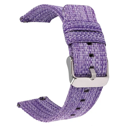 20mm 22mm Nylon Watch Band Strap Replacement Watchbands Canvas Wrist  Weave Belt Bracelet Sports Fabric Watch Strap