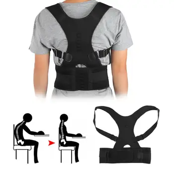 

Adjustable Clavicle Back Posture Corrector Shoulder Straight Support Brace Belt Therapy Men Women Upper Shoulder Lumbar Support