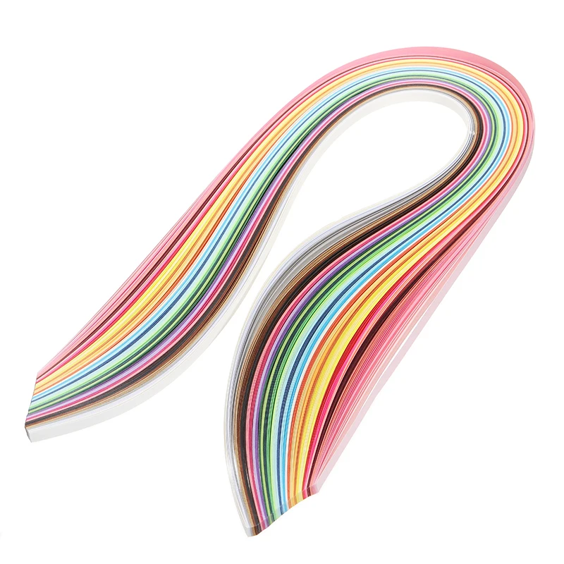 2Pcs Quilling Paper Strips Origami Colorful Flower DIY Crafts Art Decoration Handmade Material Hand Craft Gift Children | Дом и сад