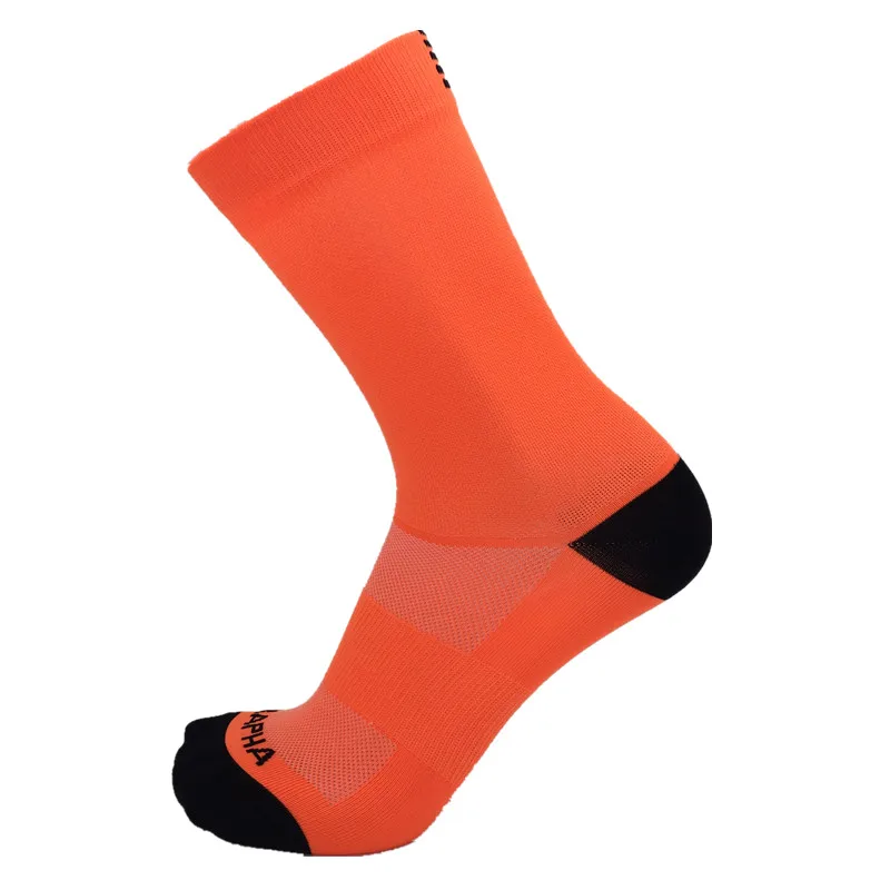 Спортивные носки для велоспорта, мужские высококачественные профессиональные дышащие спортивные носки для баскетбола, бега, футбола, гонок - Цвет: 6