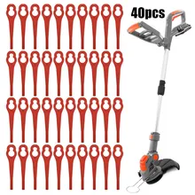

40pc Plastic Blades Replacements For Terratek TTCGT18 TTCGT18-3 GGCGT18 Cordless Strimmer 18V/20V