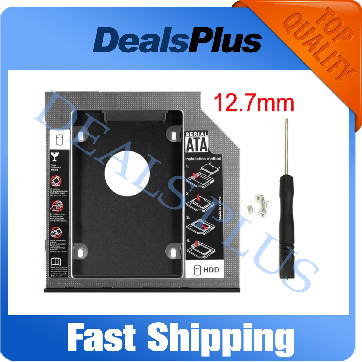 12.7mm 2nd Hard Drive SSD HDD Caddy for HP Pavilion G4 G6 G7 G6-1110ss G6-1156er replace UJ8B1 DS-8A5LH | Компьютеры и офис