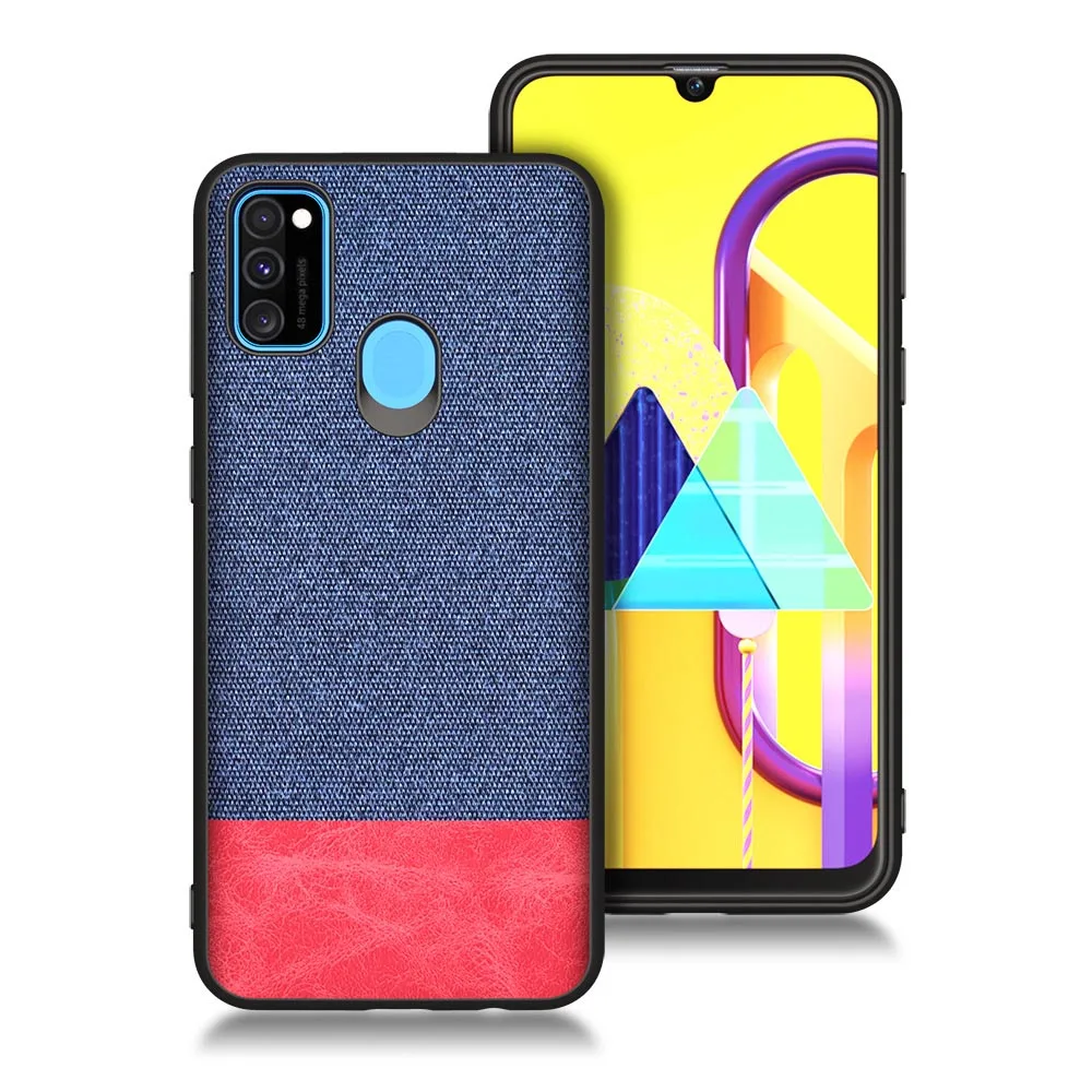 Для samsung Galaxy M30S M10 M20 M30 A10 A20 A30 A40 A50 A60 A70 A80 A10E A20E чехол ТПУ Тканевая обложка на заднюю