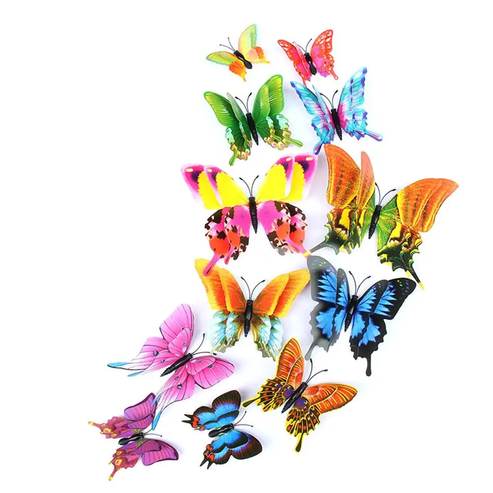 3 D Butterfly Decorative Wall Stickers ~ Removable Wall Decals ...