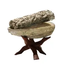 Деревянная тренога стойка хрустальный шар оболочка Cobra Стенд белый Sage оболочка демонстрационный стенд для дома(белый шалфей, оболочка, кронштейн