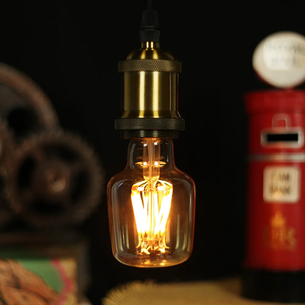 

E27 Edison Bulb LED Lamp Filament Hammer Small Bottle Vintage Shaped Lamp Warm Light Decorative Light Bulb 220V 6W