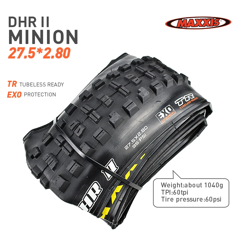 DHR 27.5x2.8 3C MAXXIS Высокая роликовая велосипедная шина 27,5 бескамерная готовая TR 27,5*2,8 27,5*2,4 2,5 шины для горного велосипеда Складные шины MINION DHF DHR - Цвет: DHR 27.5x2.8 3C