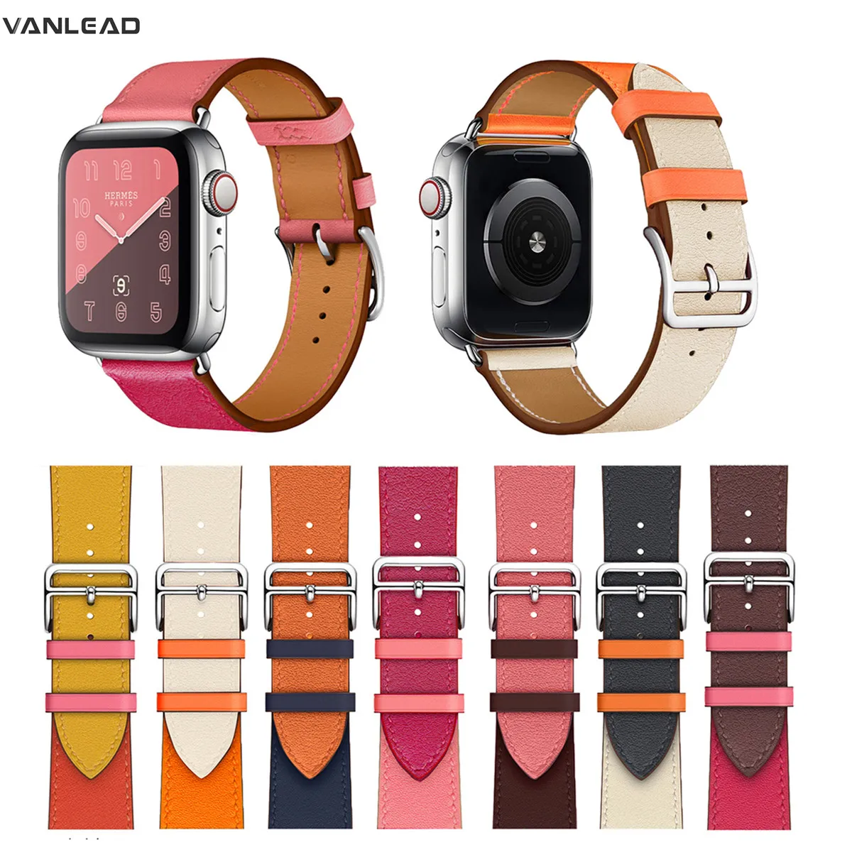Ремешок Apple, кожаный, с пряжкой, удобный, мягкий, сменный, умные аксессуары, ремешок 38 мм, 40 мм, 42 мм, 44 мм, для IWATCH, кожаный ремешок