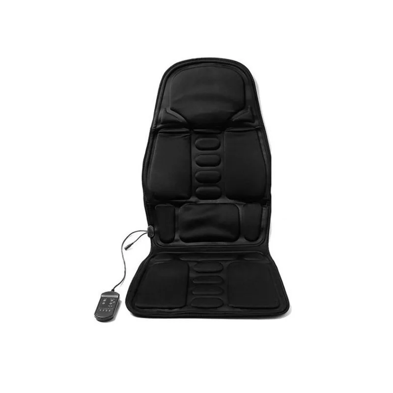 Heated Back Massage Seat Topper Car Home Office Seat Massager Heat Vibrate Cushion Back Neck Massage Relaxation