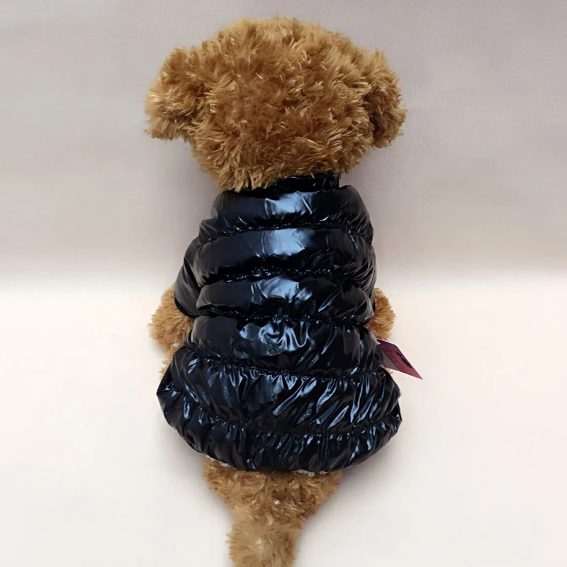 Winter Dog Coat Clothes For Small Dogs Cats Puppy Jumpsuit Jacket Four Legs Pet Clothes Costume PU Waterproof Outdoor Sportswear