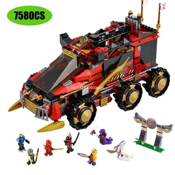 

758 Pcs Ninja Mobile Command Center Bricks Compatible Lepining Ninjago Model Building Blocks Boys Gifts Toys For Children