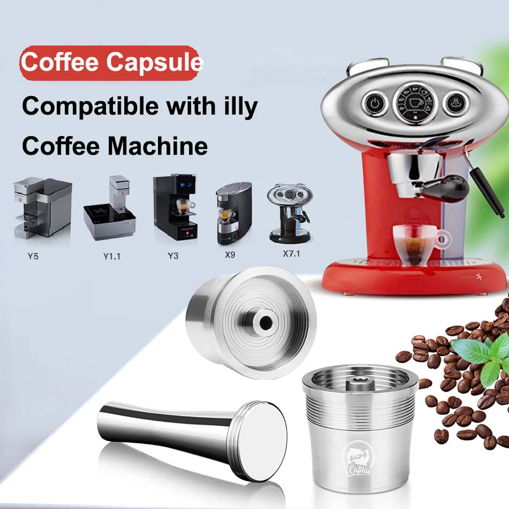 Coffee Capsule Stainless Steel Refillable Reusable Coffee Capsule Compatible for illys Coffee Machine