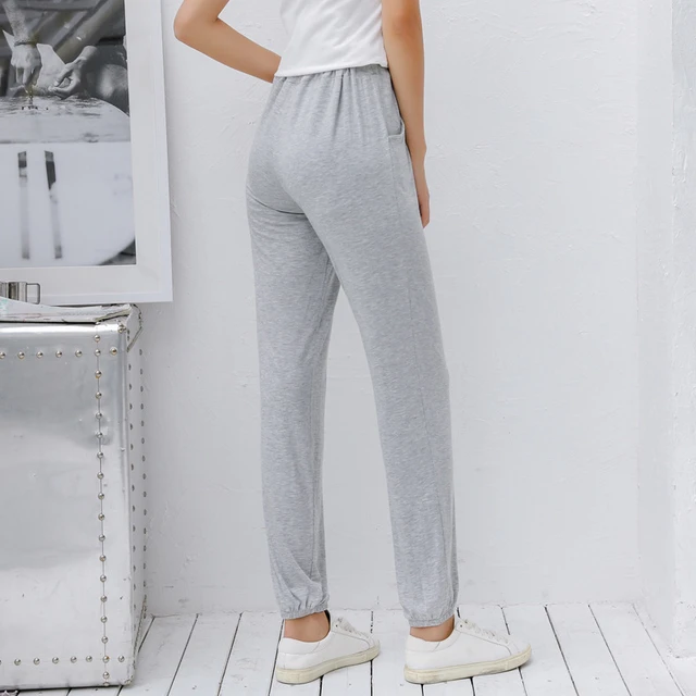 Large size sleepwear women bottoms sleep pants modal cotton pajama pants  ankle-length pant lounge ladies