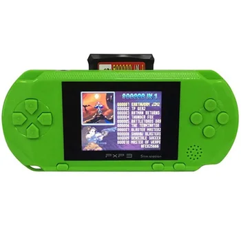 

2.7 Inch Color Digital TFT Screen Handheld Video Console Street Fighers Final Fight Game Player - Build In 999888 Games (Green)