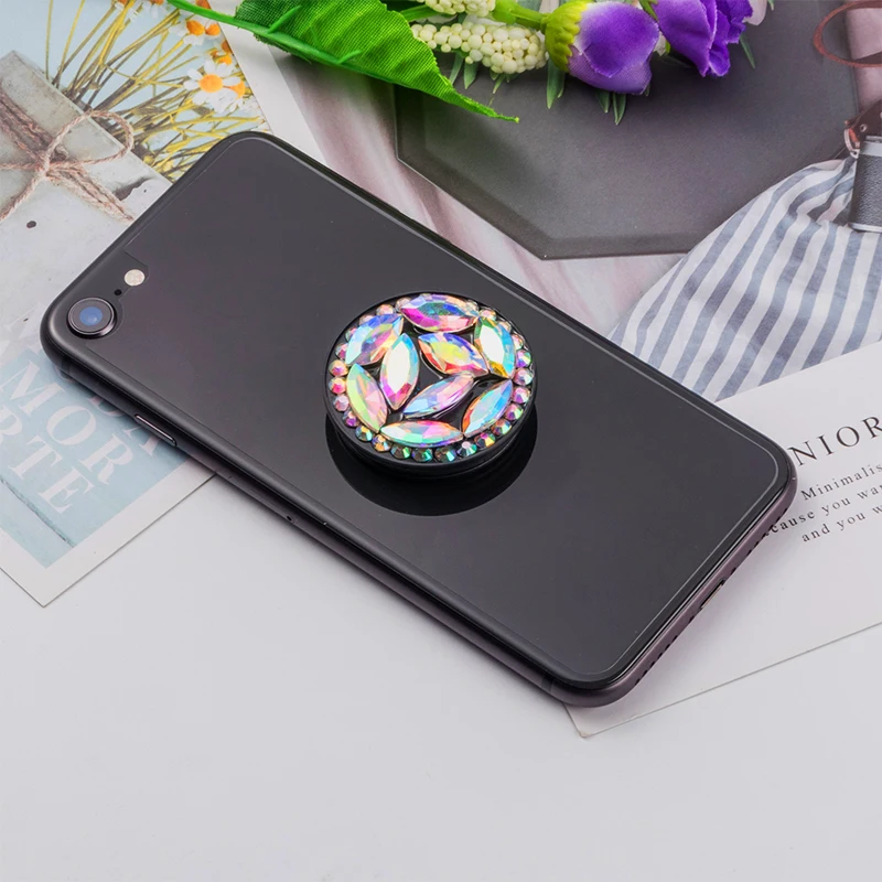 Pocketsocket Bling Алмазный держатель для телефона Подставка для IPhone XR X samsung huawei Xiaomi Карманный кронштейн гнезда поддержка - Color: color