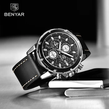 

BENYAR Quartz Mens Watches Top Brand Luxury Wrist watch Waterproof Multifunction Sport Watch Men Clocks Relogio Masculino 2020