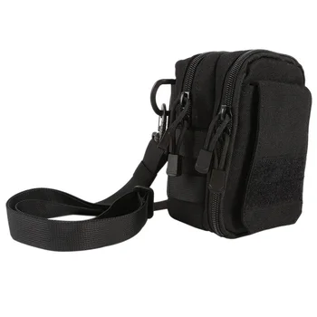 

600D Nylon Waist Bag Waterproof Molle Utility Sport Backpack Sling Shoulder Bags For Travel Hiking Outdoor Black