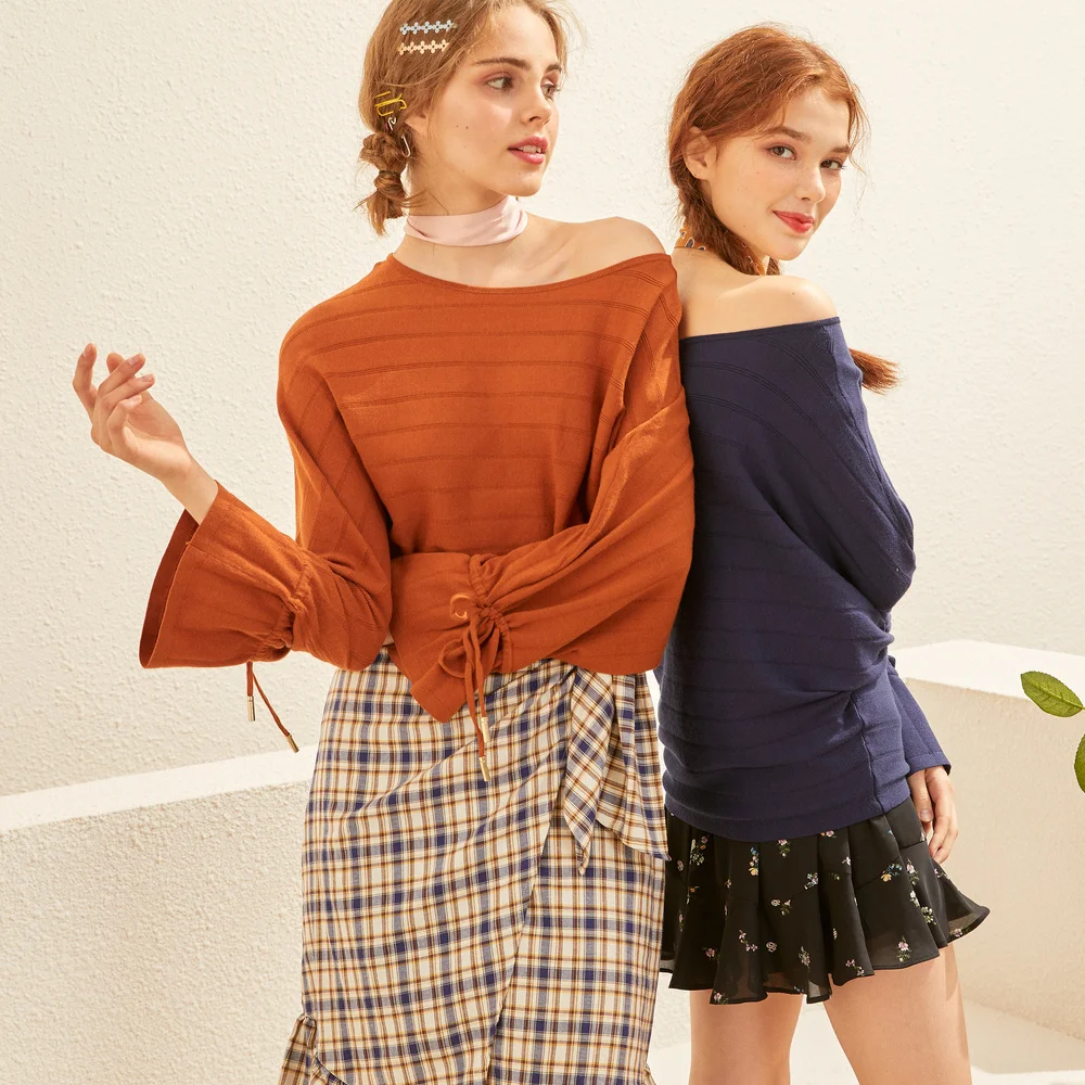 QING MO Fashion Brand Women Pullover  Women
