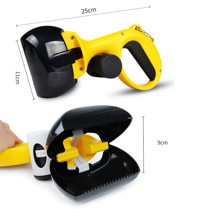 Portable Pets Shit Picker Dog Waste Bag Holder Cleaning Tools with Garbage Bag Drop shipping