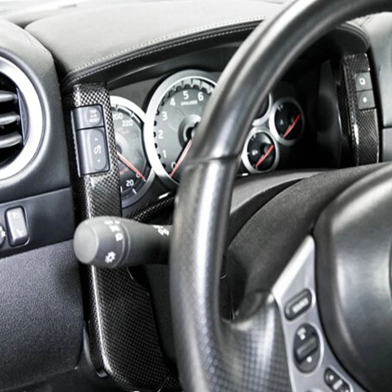 2 шт. для Nissan GTR R35 углеродное волокно Центровой датчик набор ободок Комплект кузова Тюнинг автомобиля часть для R35 GTR LHD