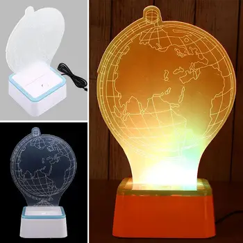 

Modern Table Lamp 3D Indoor Lighting Art Kid Atmosphere Night Light Desk Light Globe USB Charging Home Decor Christmas Xmas