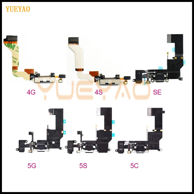 Charging Flex Cable For iPhone 4S 5S SE USB Charger Port Dock