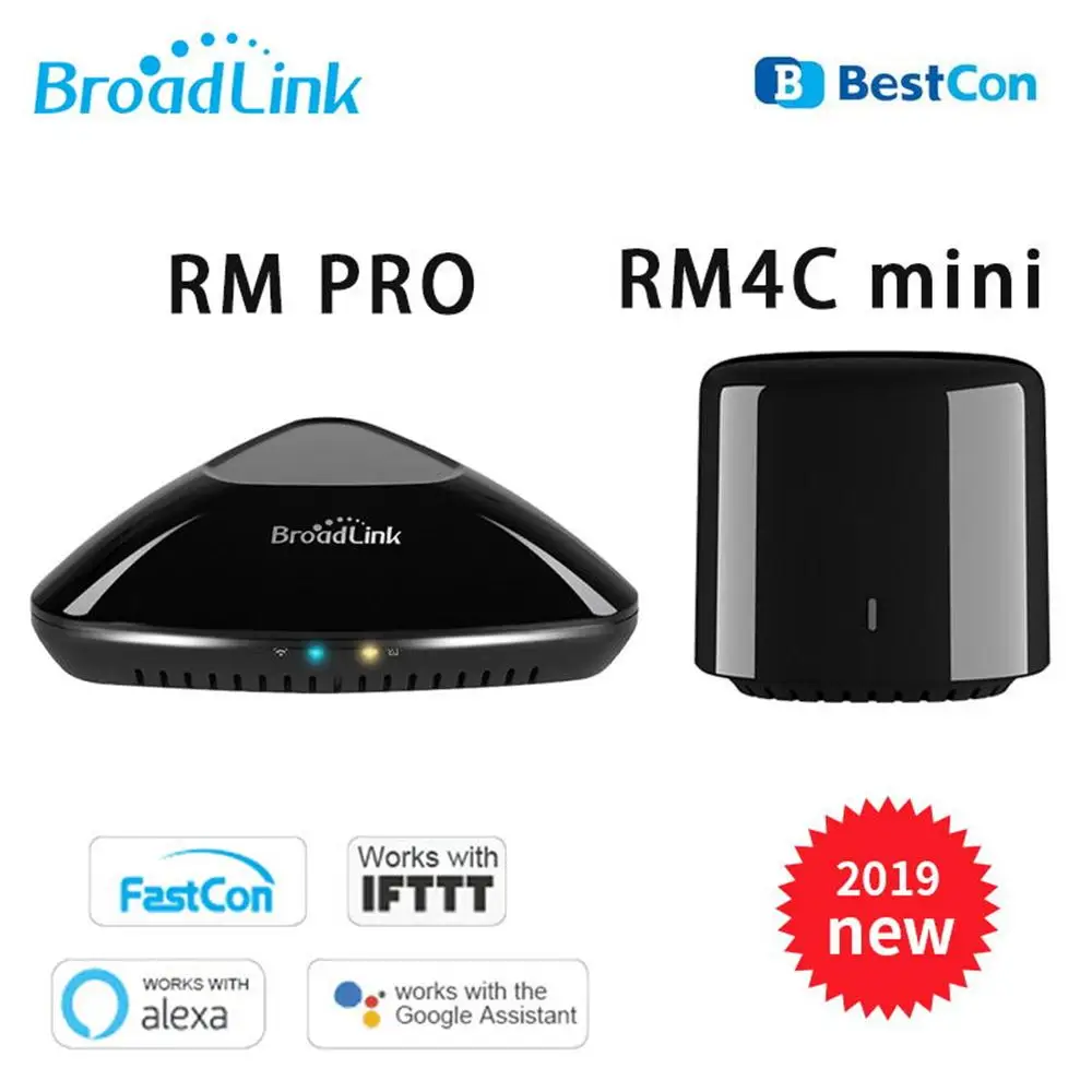 Broadlink RM4C мини Bestcon RM Pro умный пульт дистанционного управления 4G WiFi IR RF умный дом автоматизация работа с Alexa Google Home Mini