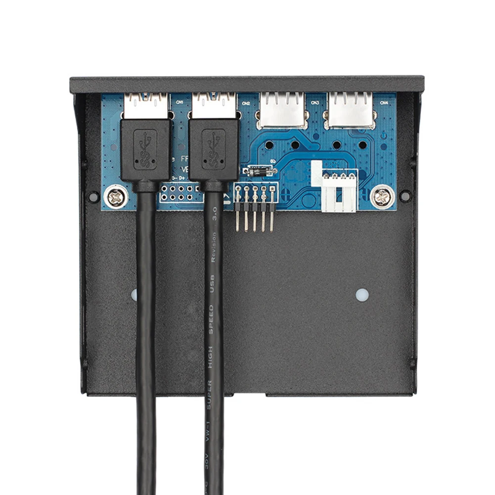 Адаптер расширения концентратора флоппи-отсек передней панели рабочего стола высокоскоростной 60 см кабель Профессиональный Штепсель быстрого подключения играть Многофункциональный 4 порта USB