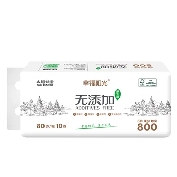 

1set Tissues Toilet Roll Paper Cash Commodity Towel Wood Roll Bath Paper Durable Soft Toilet Paper Bathroom Supplies 2020