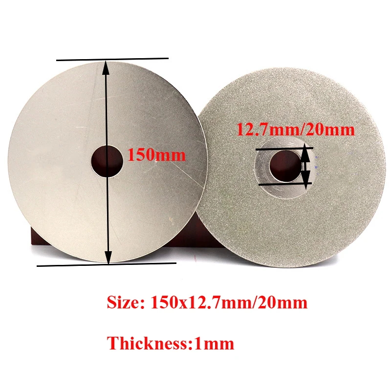 6 дюймов 150 мм Внутреннее отверстие 12,7 мм Алмазное покрытие плоское ...