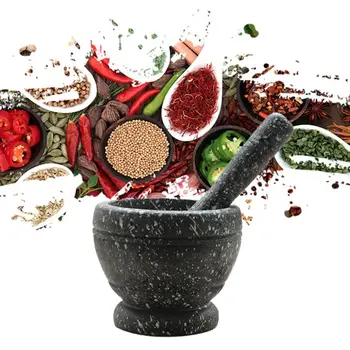 

Resin Mortar Pestle Tool Set 11 Cm Large Mortar Kitchen Herbs Spices Food Shredi