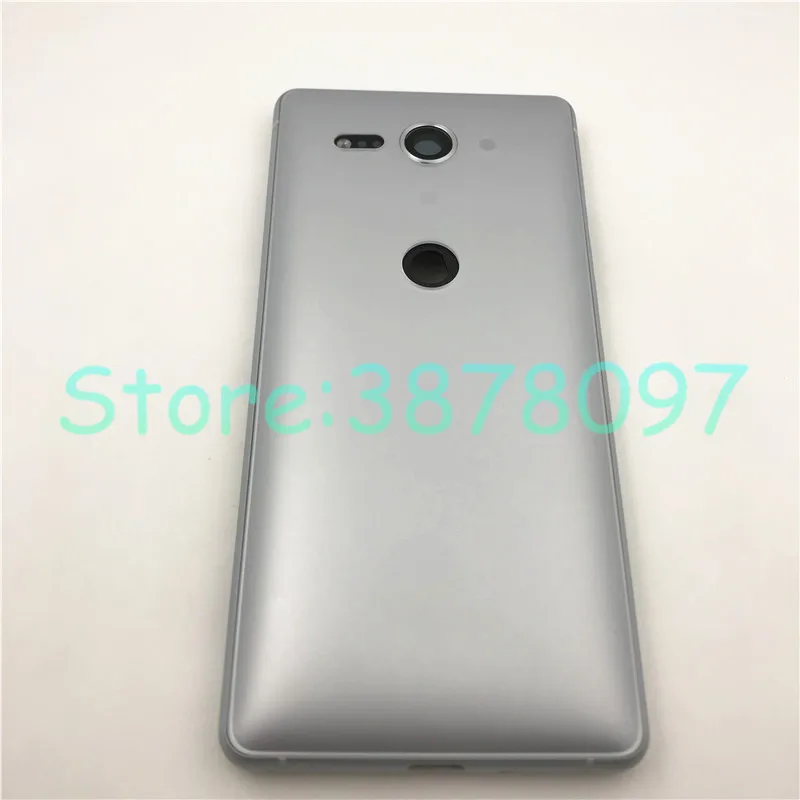 Для sony Xperia XZ2 компактная задняя крышка батареи задняя дверь Чехол Корпус чехол для sony XZ2 мини крышка батареи+ логотип - Цвет: Silver
