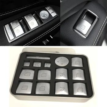 

Car Window Glass Lift Button Sticker For Mercedes Benz A B C E GLA CLA GLK GL ML GLE Class