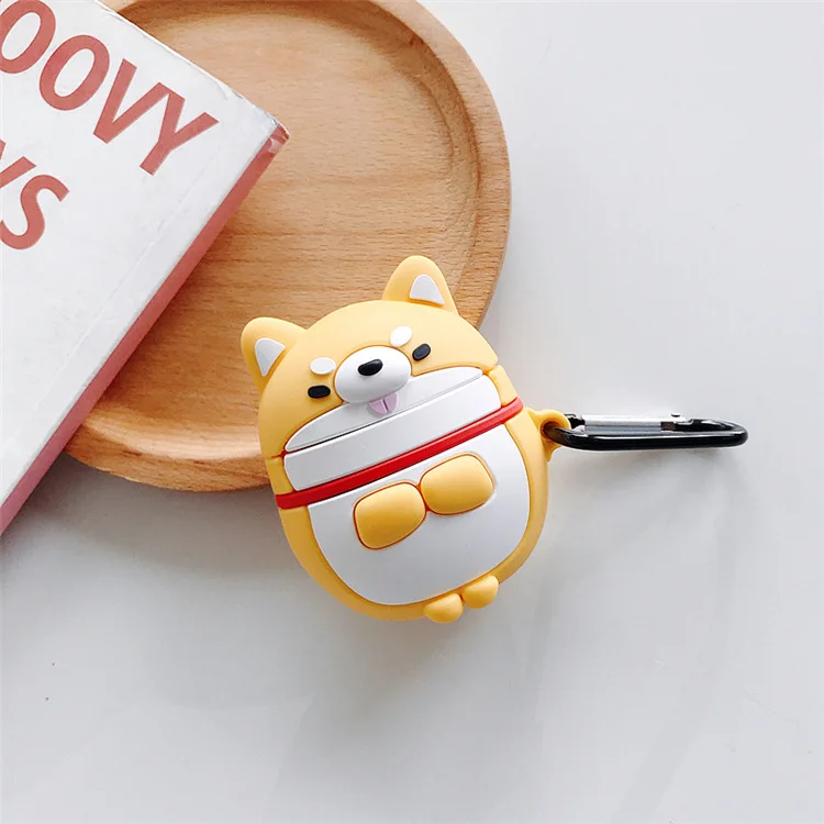 For Apple AirPods Pro 3D Cute Cartoon Pug Puppy Shar Pei Husky Dog EarPods  Case for Airpods 1 2 3 Wireless Earphone Cover Shell - AliExpress