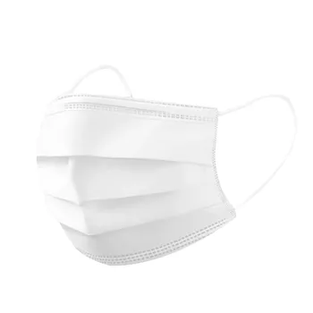

50PCS Disposable Masks Non-woven Face Masks 3 layer Ply Filter Anti-Dust Breathable Adult Mouth Mask White with a box