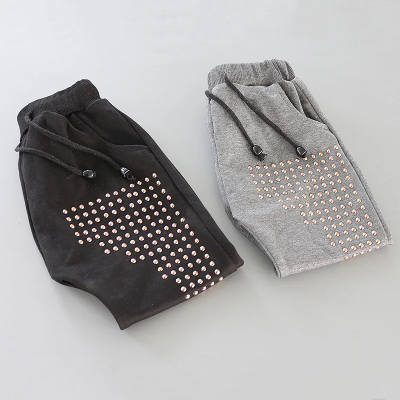 Весенне-осенние новые стильные штаны для мальчиков и девочек, штаны-шаровары, Детские повседневные штаны в Корейском стиле