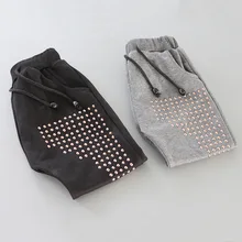 Весенне-осенние новые стильные штаны для мальчиков и девочек, штаны-шаровары, Детские повседневные штаны в Корейском стиле