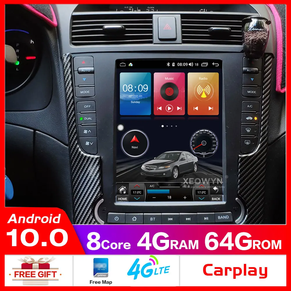 Android 8.1Octa core for Acura TL 2004-2008 Car radio GPS Navigation Player Radio Multimedia