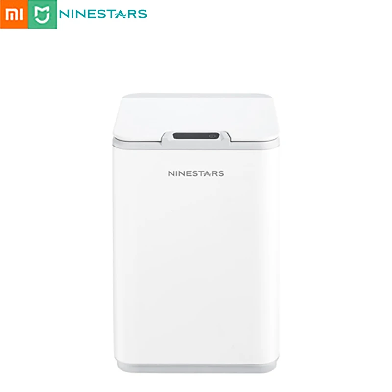  Ninestars 10L IPX3 waterproof dustbin sensor household smart trash bin touchless trash can from xia