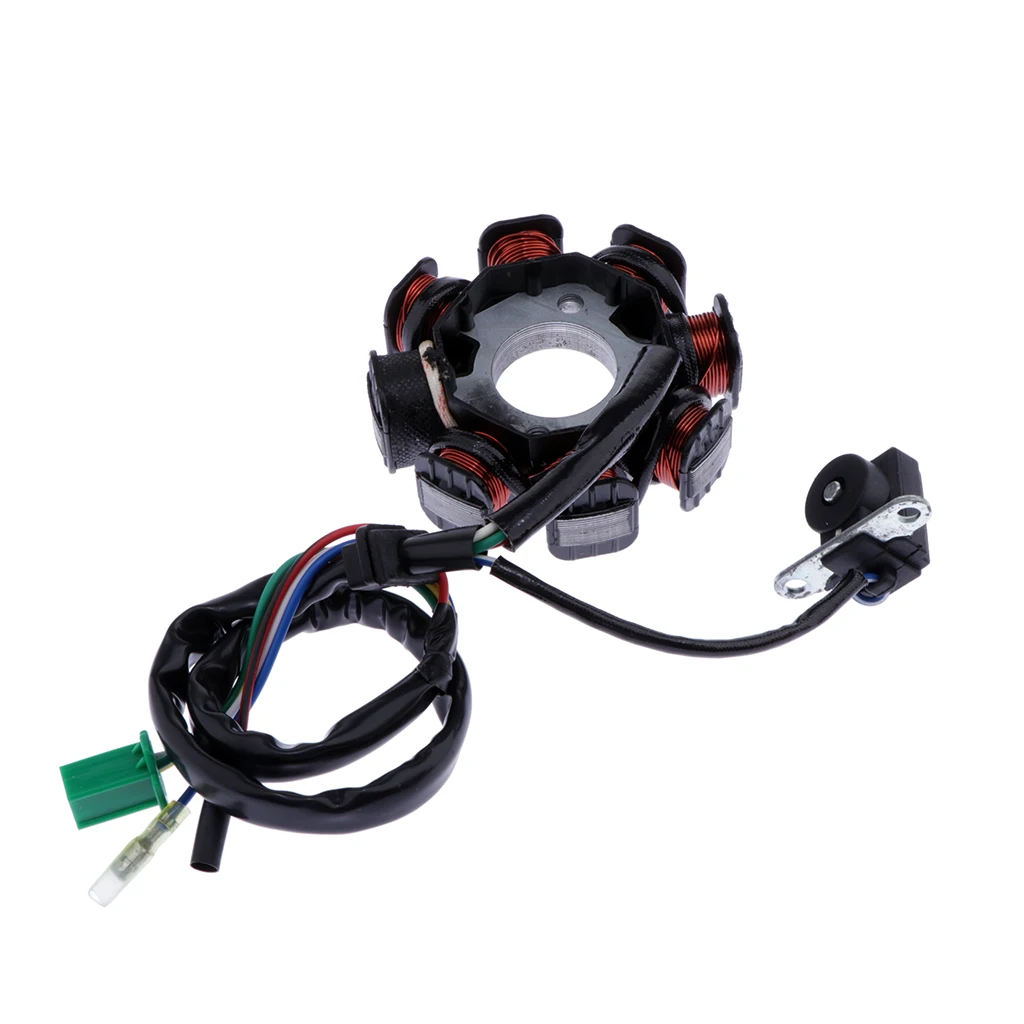 8 Катушек МАГНЕТО СТАТОР для GY6 125-150CC двигатель мото скутер Байк ATV