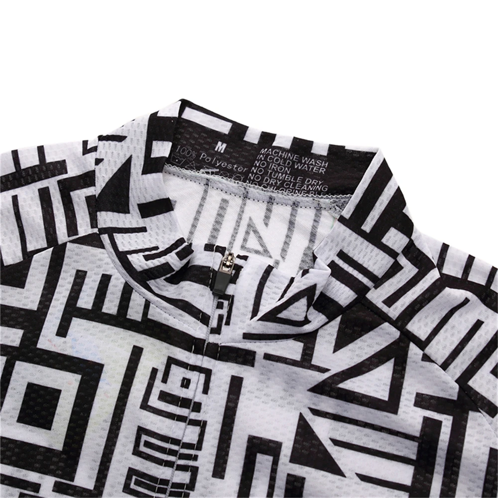 Pro Мужской комплект Джерси с коротким рукавом для велоспорта 2020 черный белый