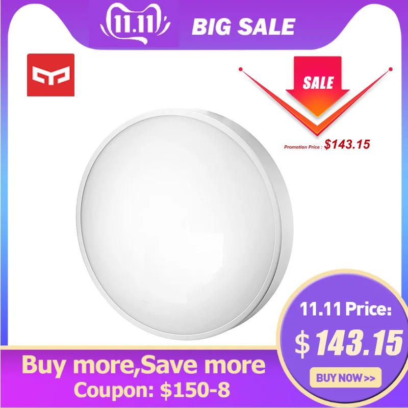 Preise Original Yeelight JIAOYUE 650 WiFi Bluetooth APP Control Umliegenden Umgebungs Beleuchtung LED Decke Licht Smart Control 200 240V